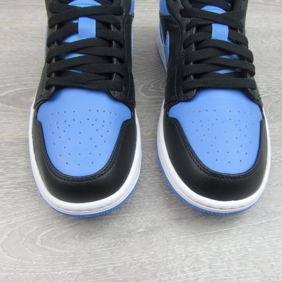 Air Jordan 1 Low University Blue Black Sneakers Mens Size 10.5 NEW - Picture 5 of 13